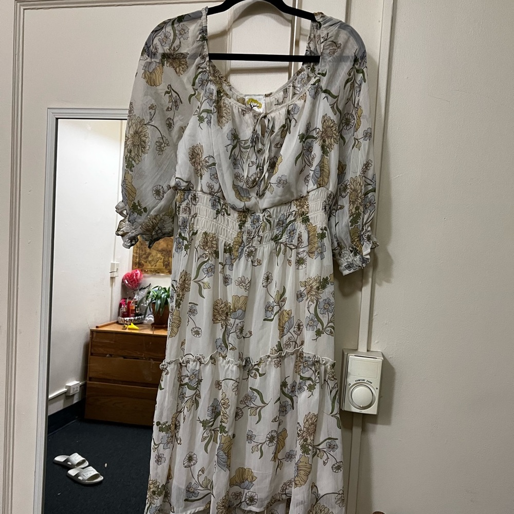 Floral high low summer dress